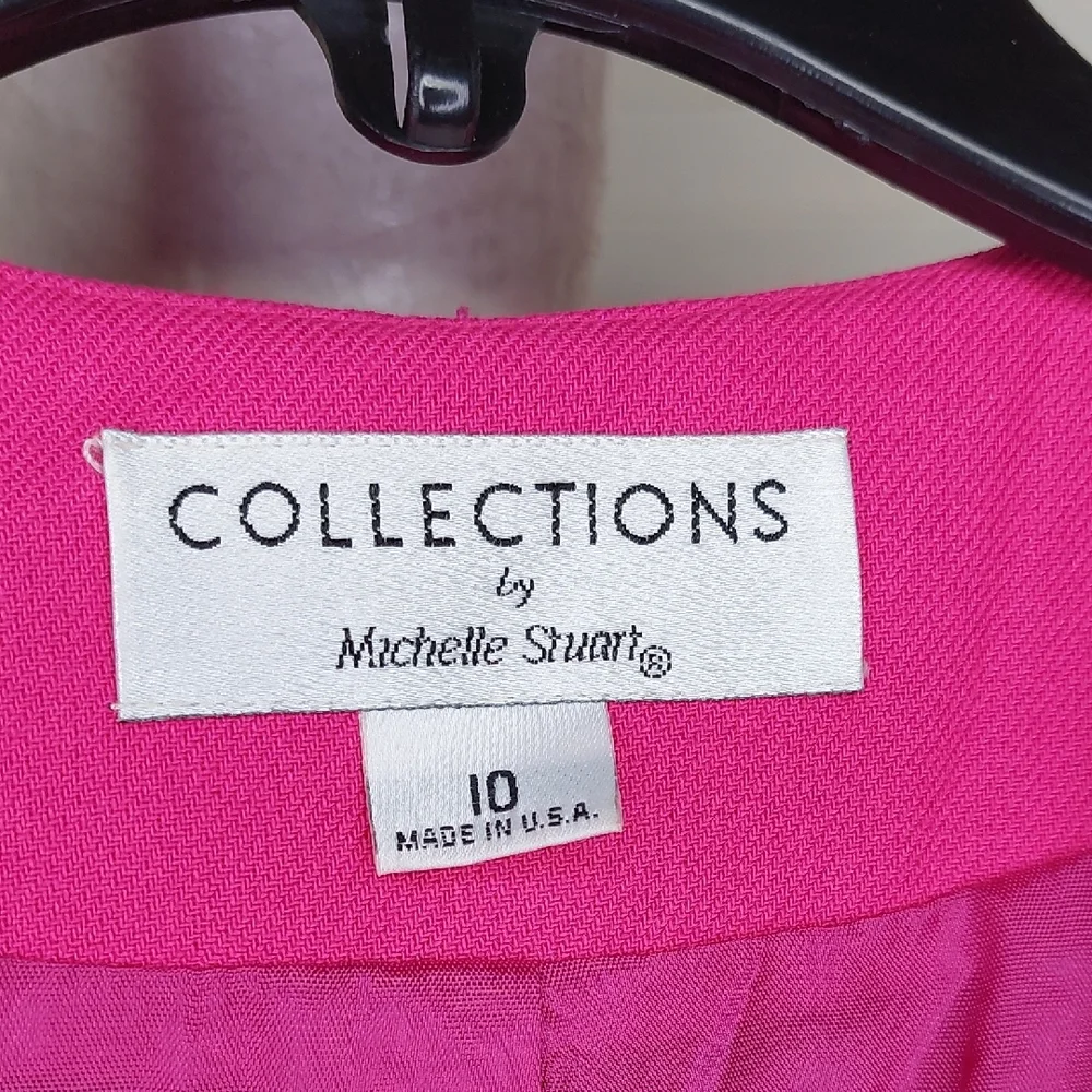 Vintage 1980s Hot Pink Women's Blazer Whitley Gilbert Vibes - Picture 6 of 6